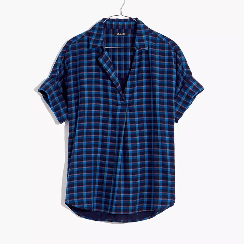 Madewell Popover Shirt in Plaid